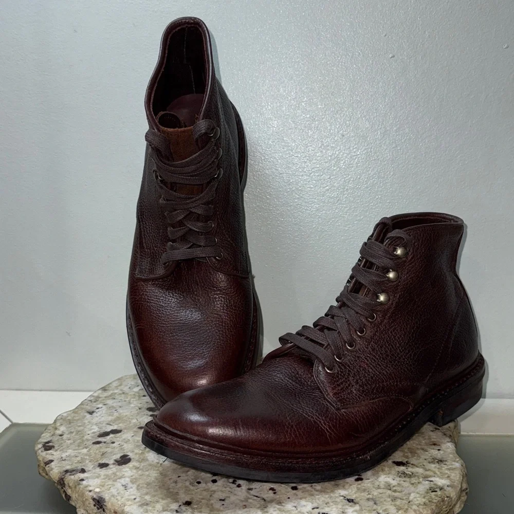 Allen Edmonds Higgins Mill Weatherproof Mens Boot Burgundy Chromexcel Leather 9